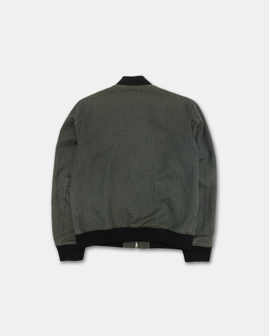 A.P.C. SS2018 Checkered Bomber Jacket Black Green