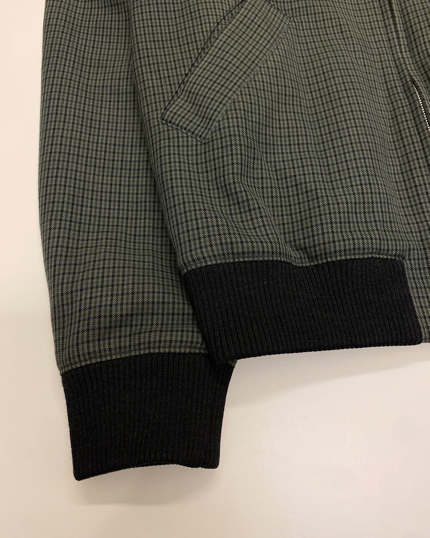 A.P.C. SS2018 Checkered Bomber Jacket Black Green