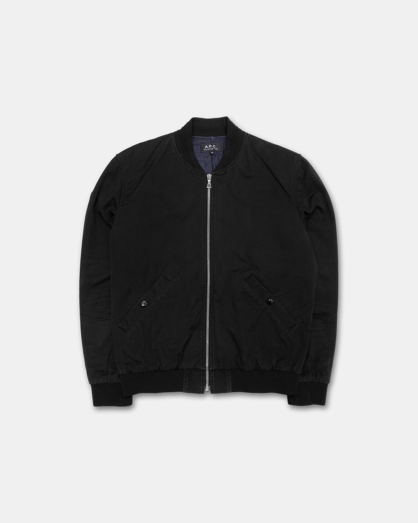 A.P.C. 2010s Cotton Light Bomber Jacket Black