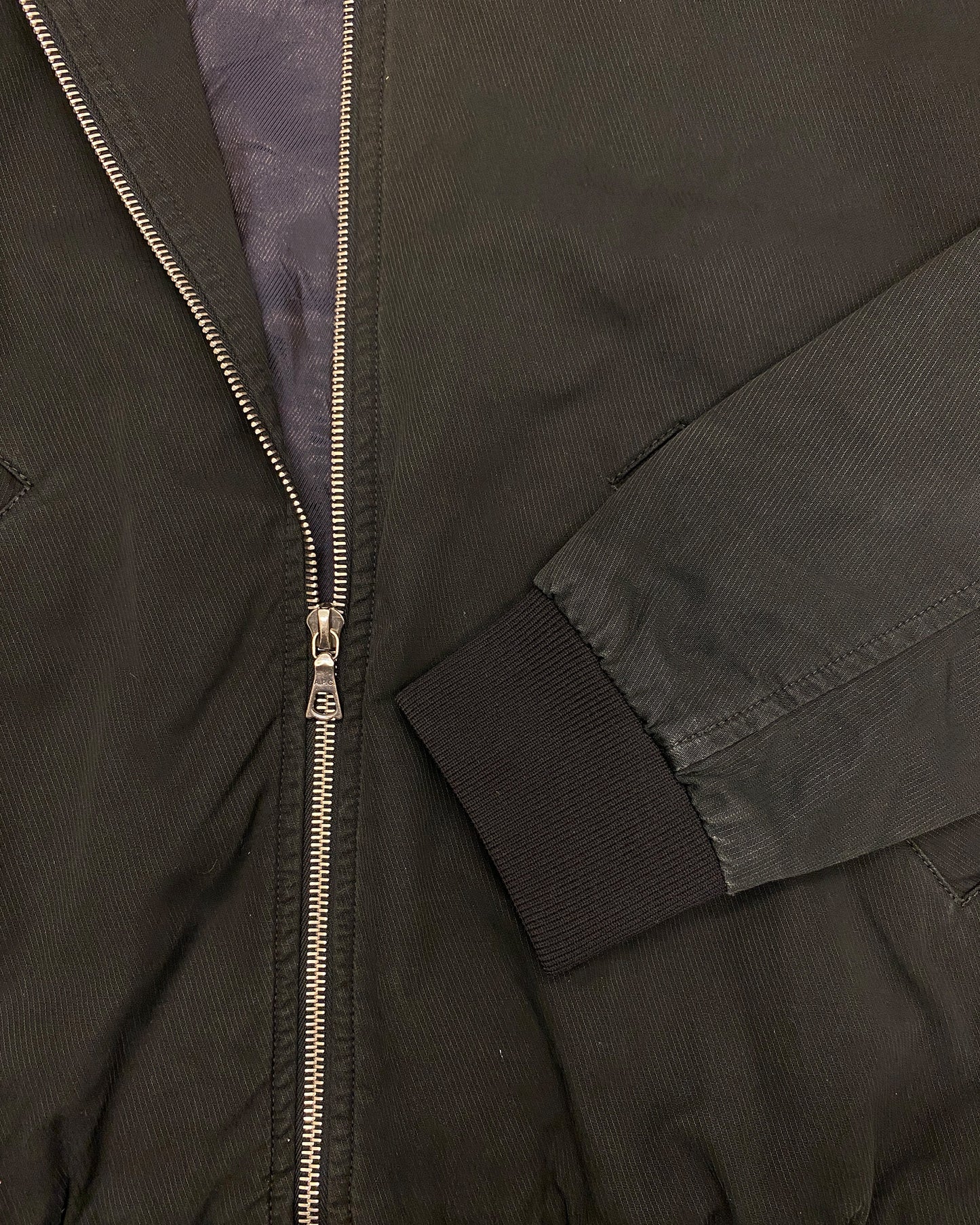 A.P.C. 2010s Cotton Light Bomber Jacket Black