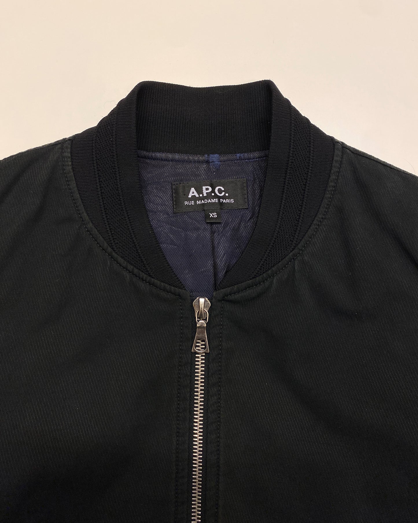 A.P.C. 2010s Cotton Light Bomber Jacket Black