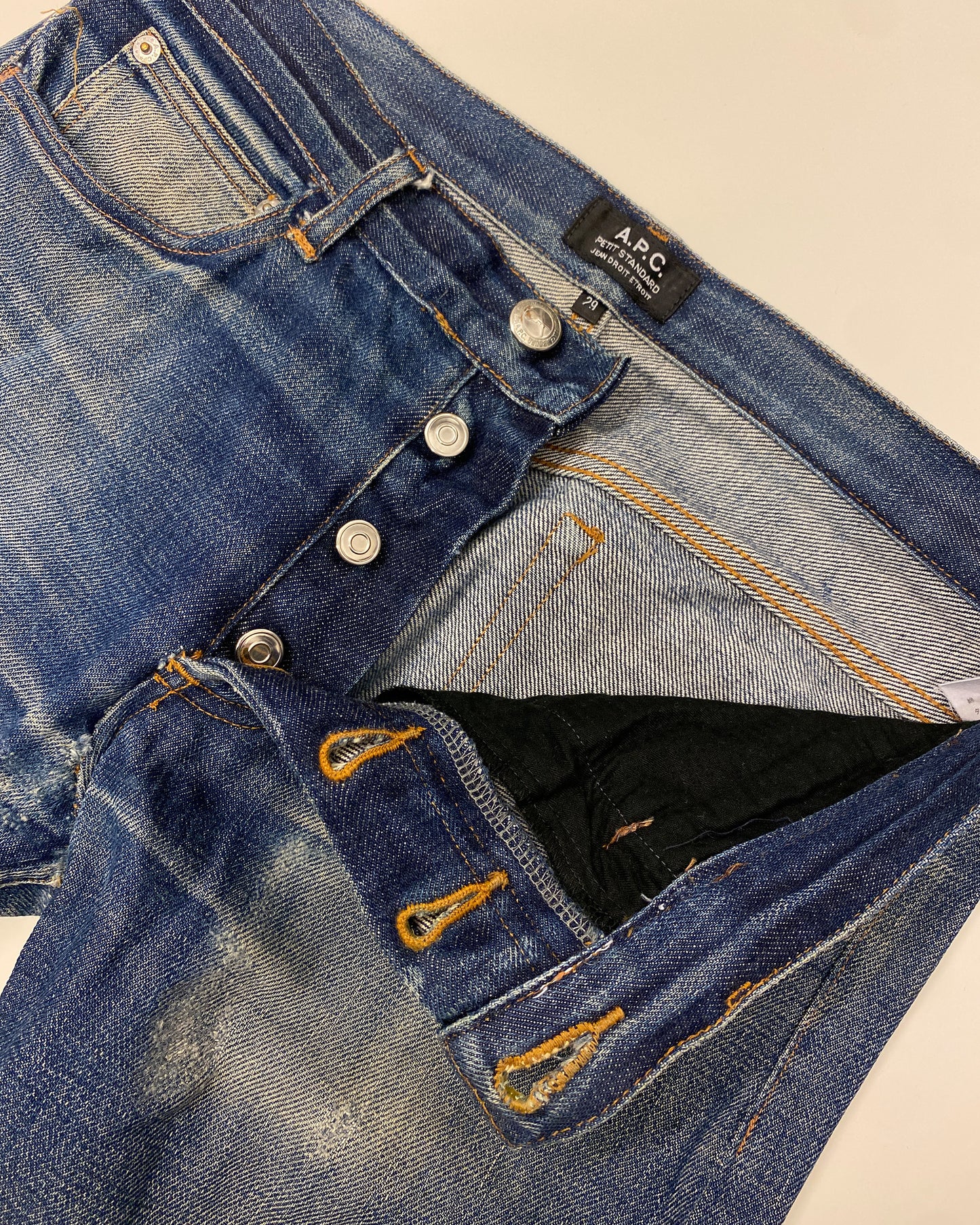 A.P.C. 2000s Honeycomb Petit Standard Selvedge Denim Blue
