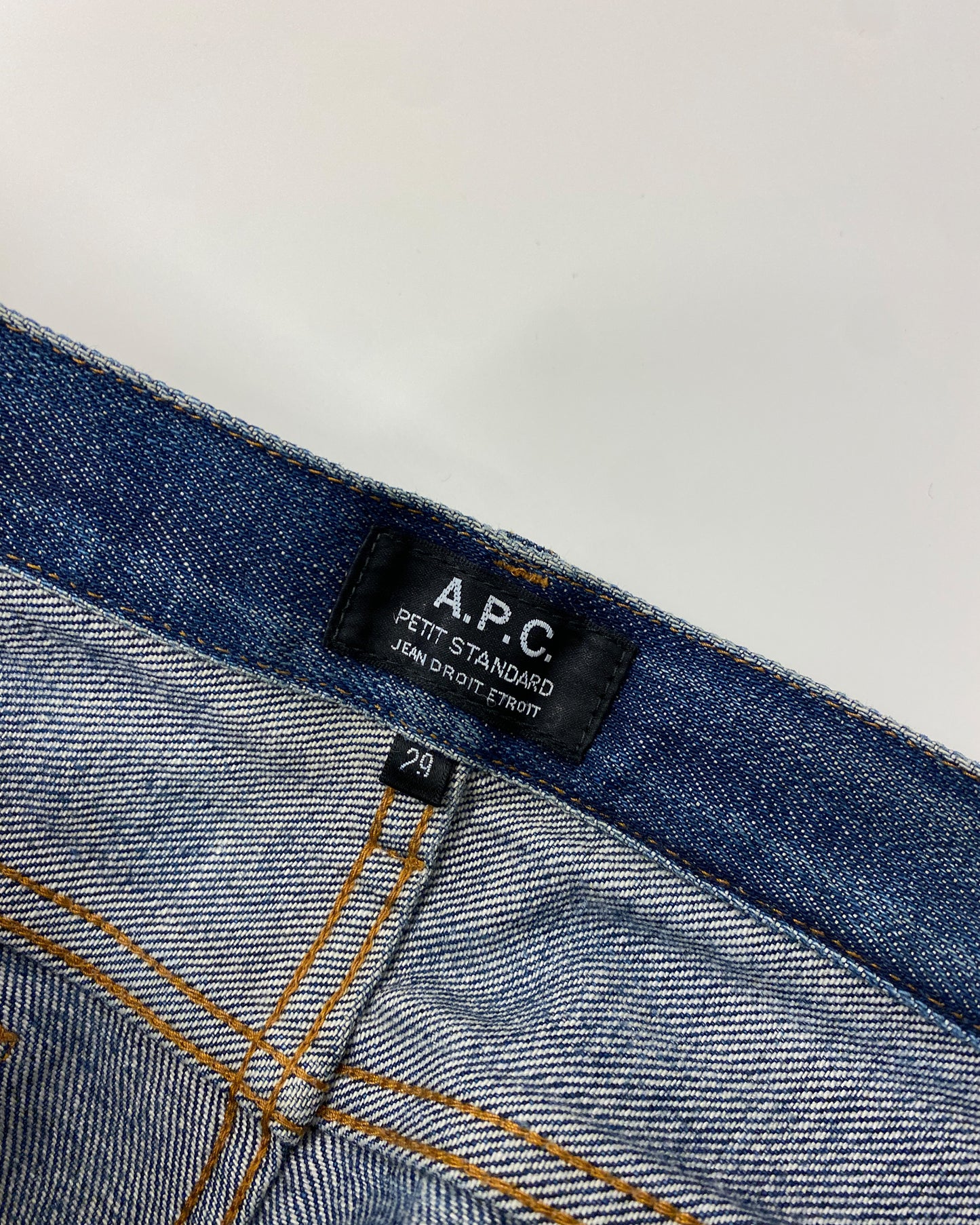 A.P.C. 2000s Honeycomb Petit Standard Selvedge Denim Blue