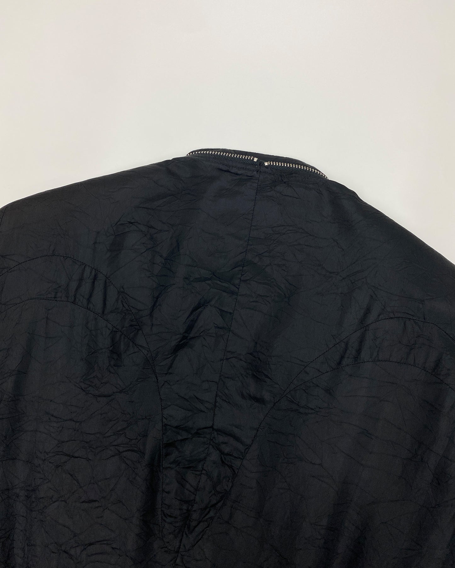 Acne Studios SS2011 Crinkle Full Zip Bomber Jacket Black