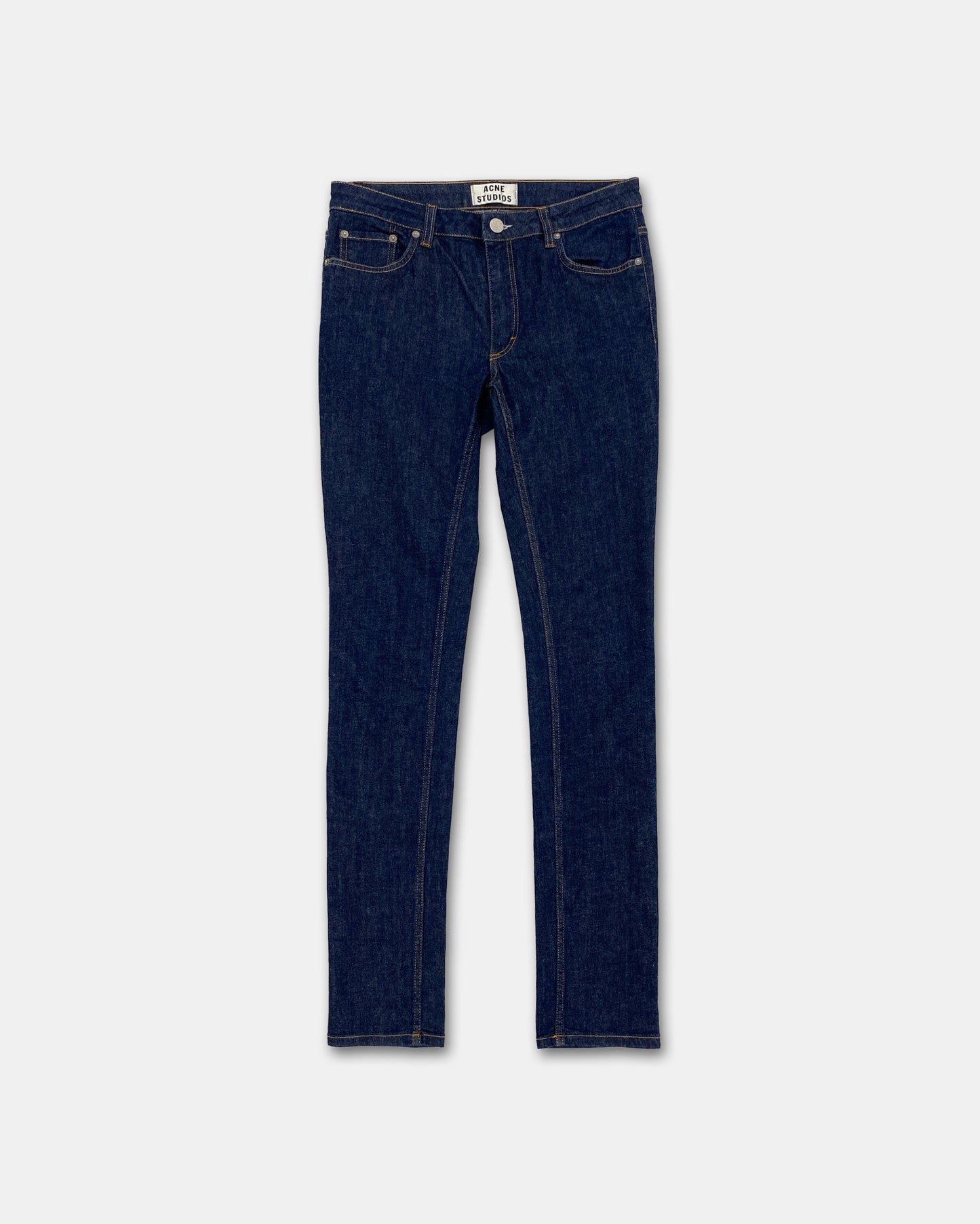Acne Studios 2020s Flex Skinny Raw Denim Dark Blue