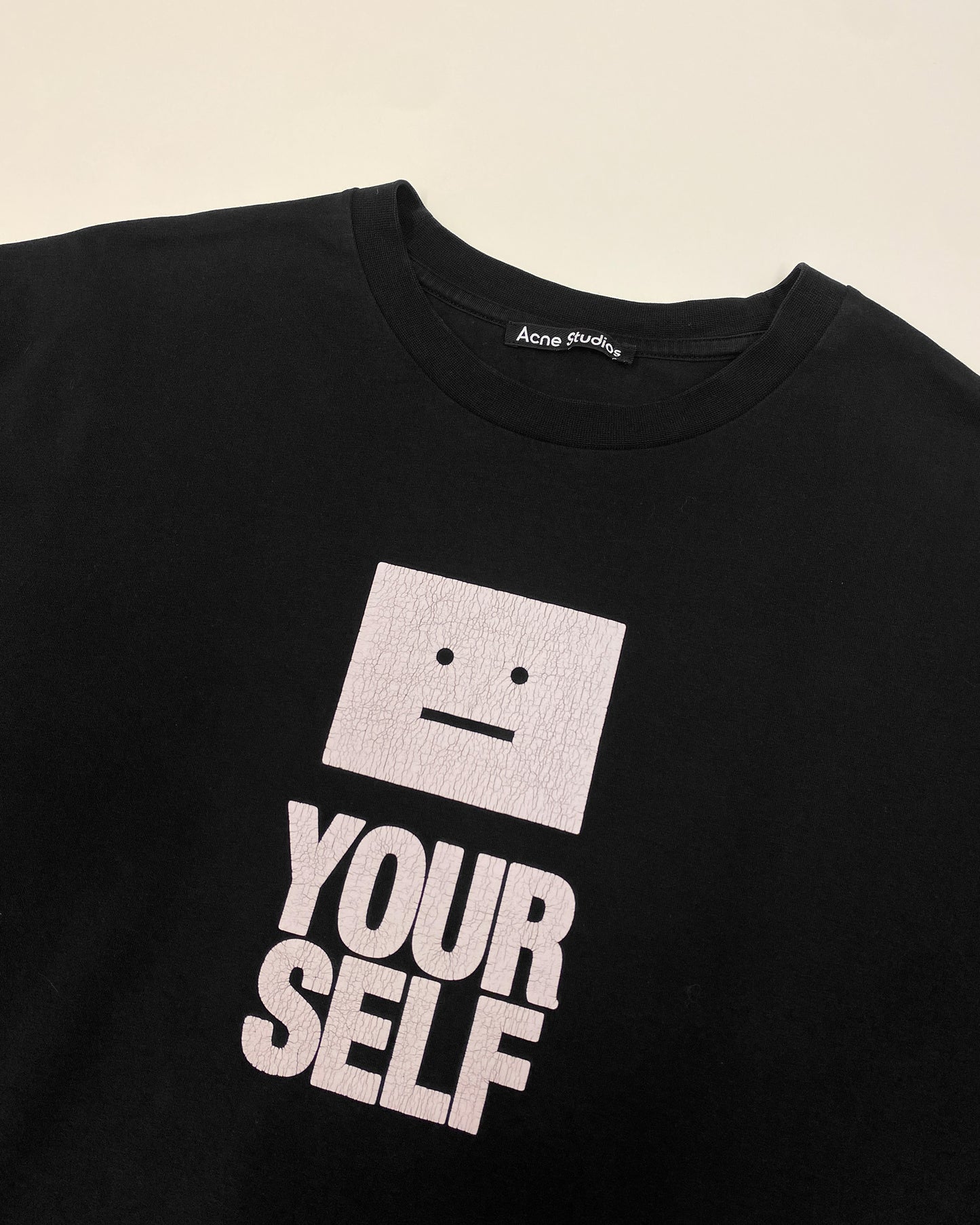 Acne Studios SS2022 Oversized Face Yourself T-Shirt Black
