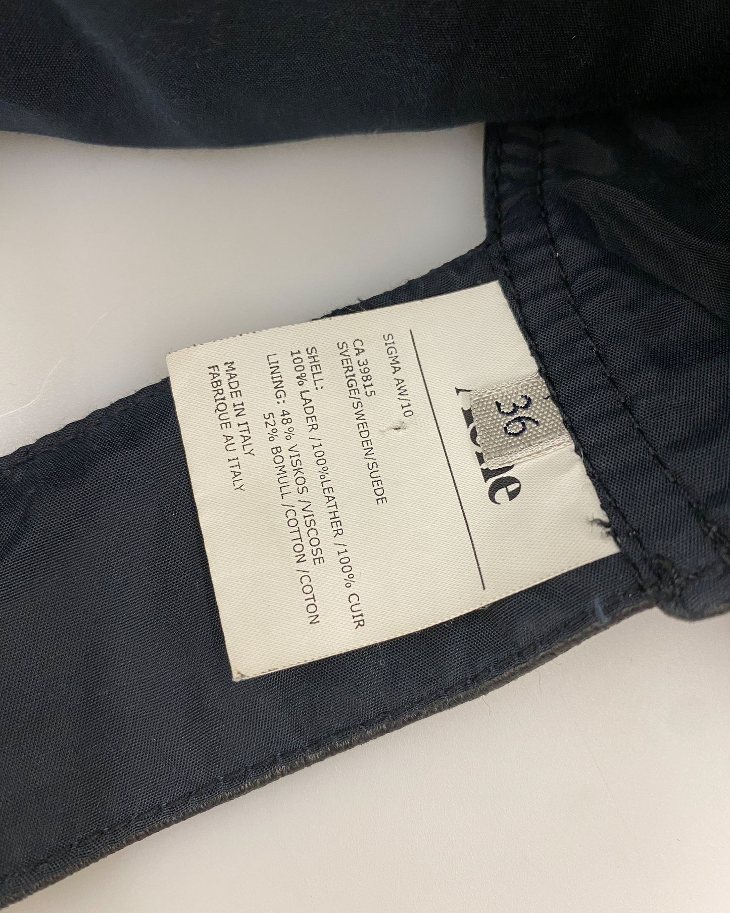 Acne Studios AW2010 Runway Leather Utility Vest Black