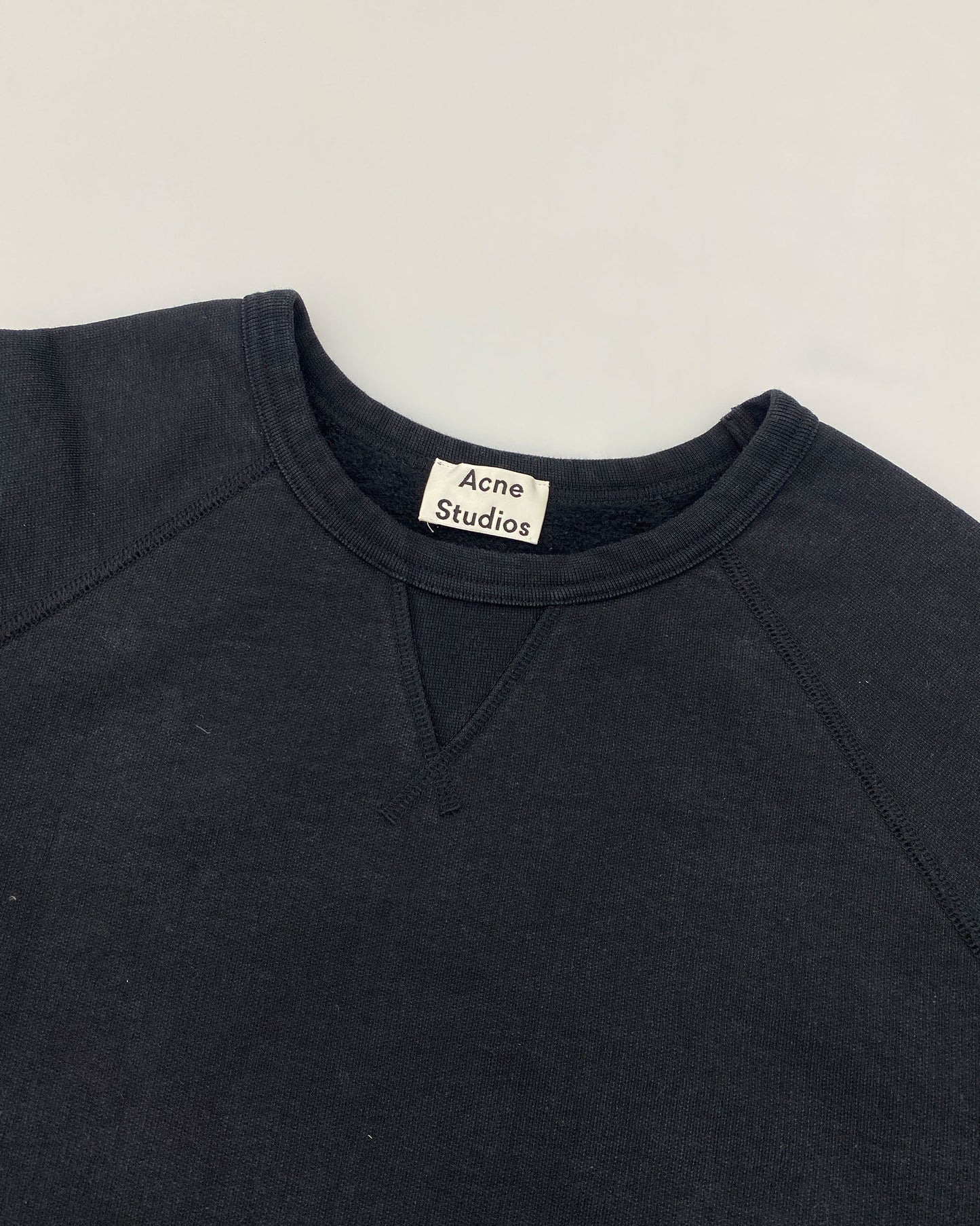 Acne Studios SS2017 Sample Raglan Crewneck Black