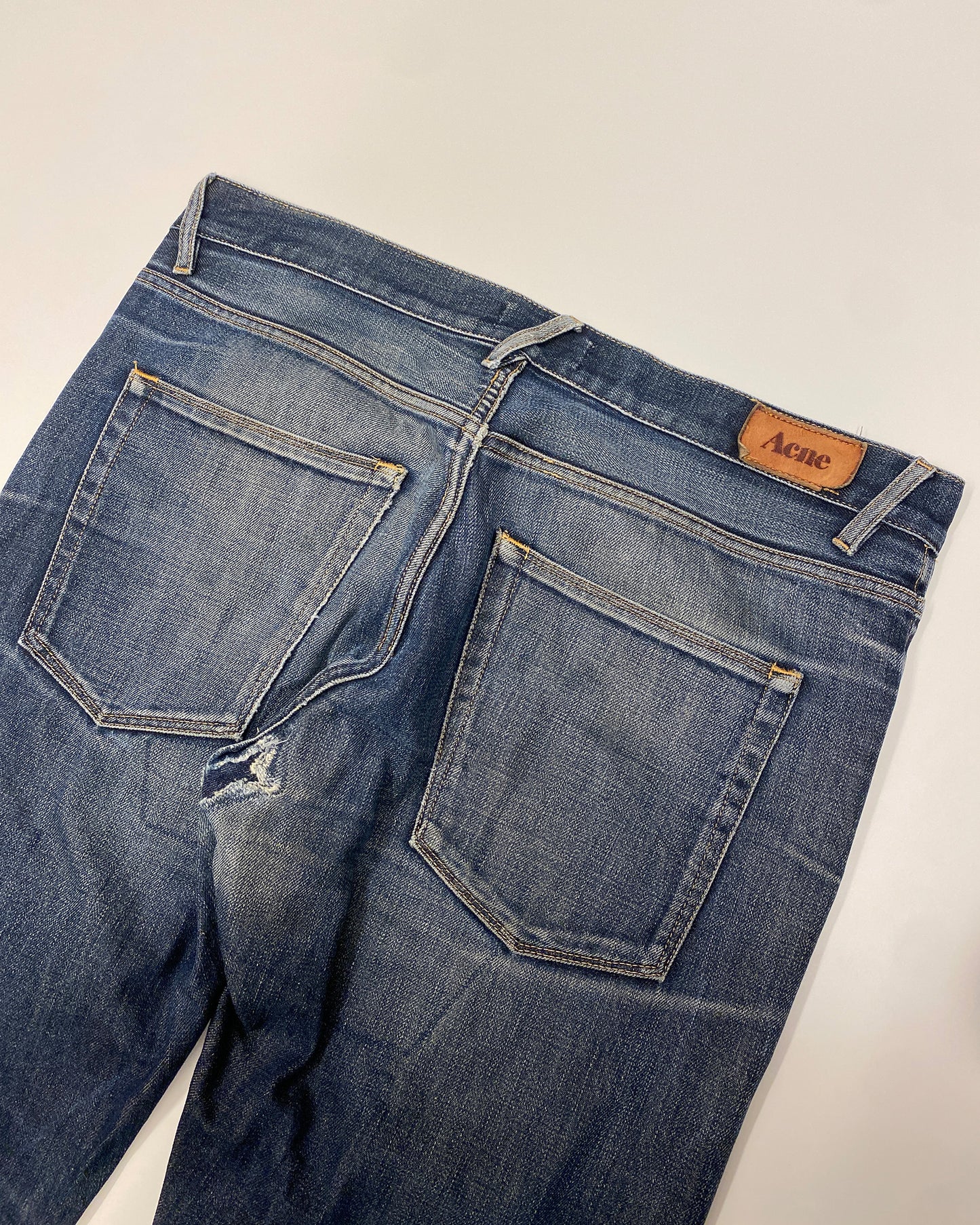 Acne Studios 2010s Honeycomb Denim Blue
