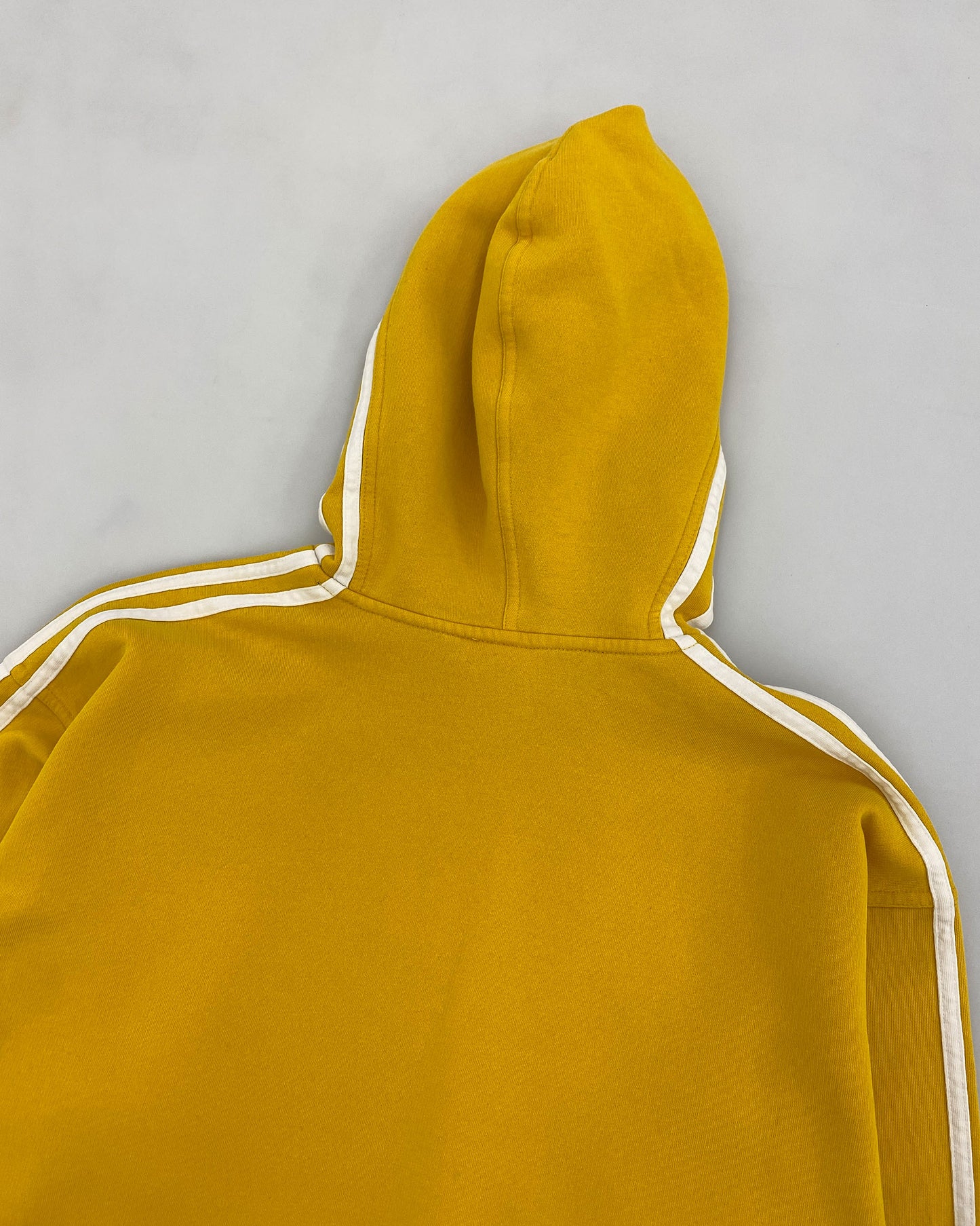 Adidas 2000s Consistent Striped Hoodie Yellow