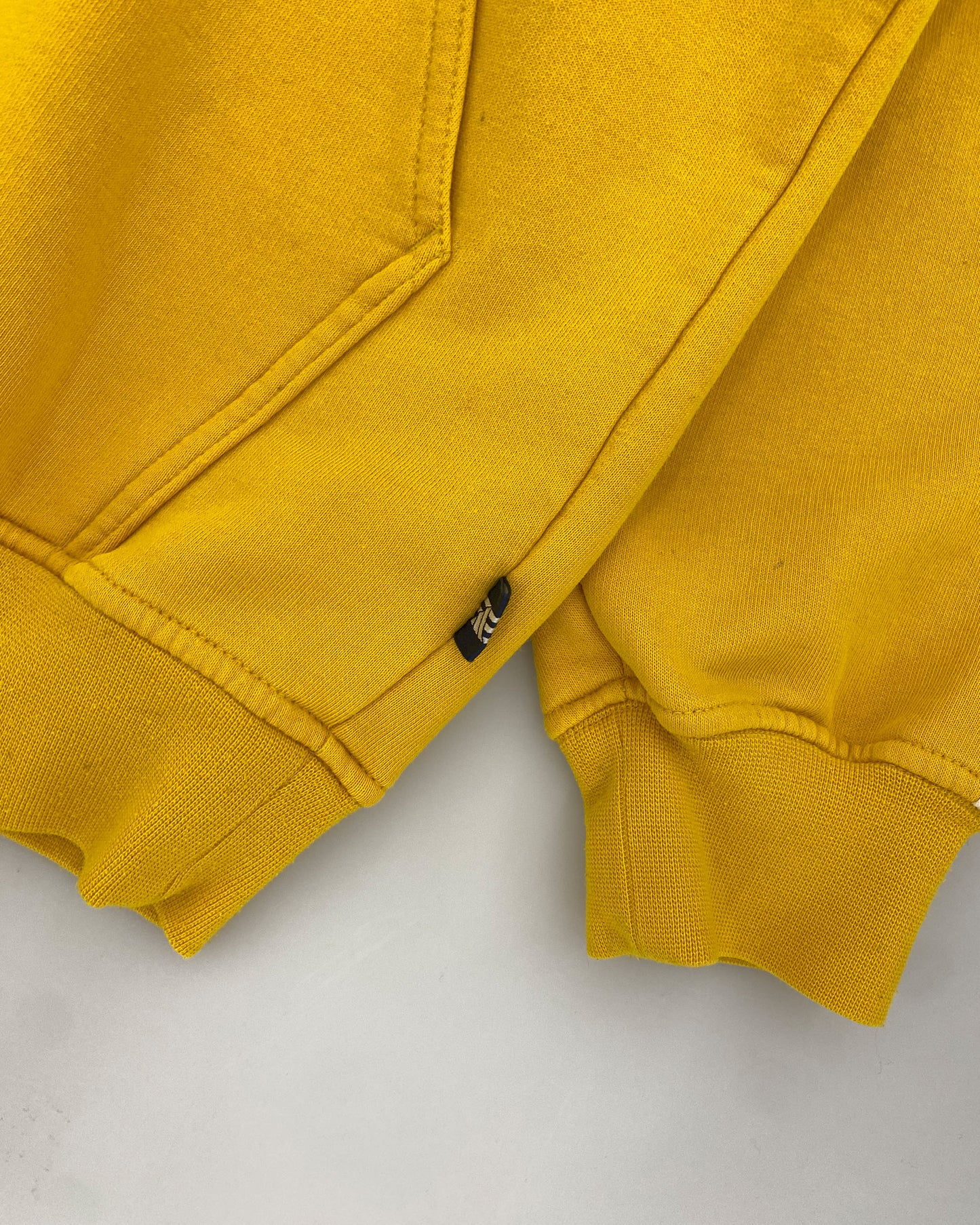 Adidas 2000s Consistent Striped Hoodie Yellow