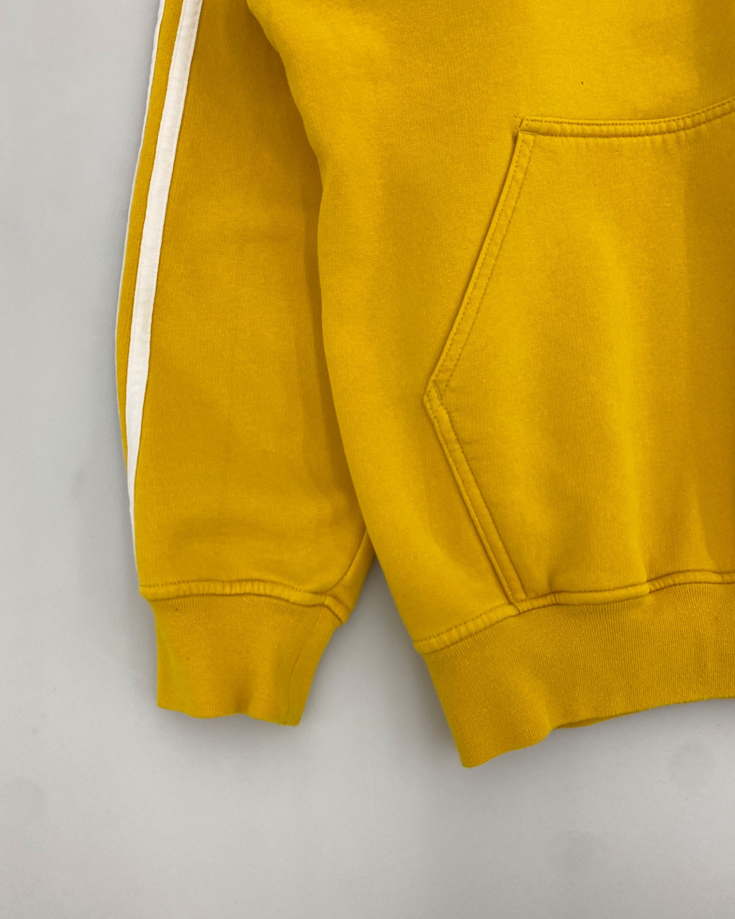 Adidas 2000s Consistent Striped Hoodie Yellow