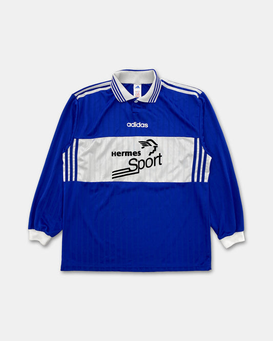 Adidas 1980s Hermes Sport Longsleeve Jersey T-Shirt Blue