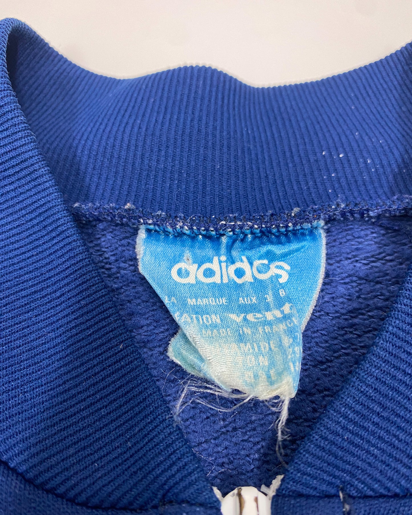 Adidas 1970s Ventex Made in France Track Jacket Blue