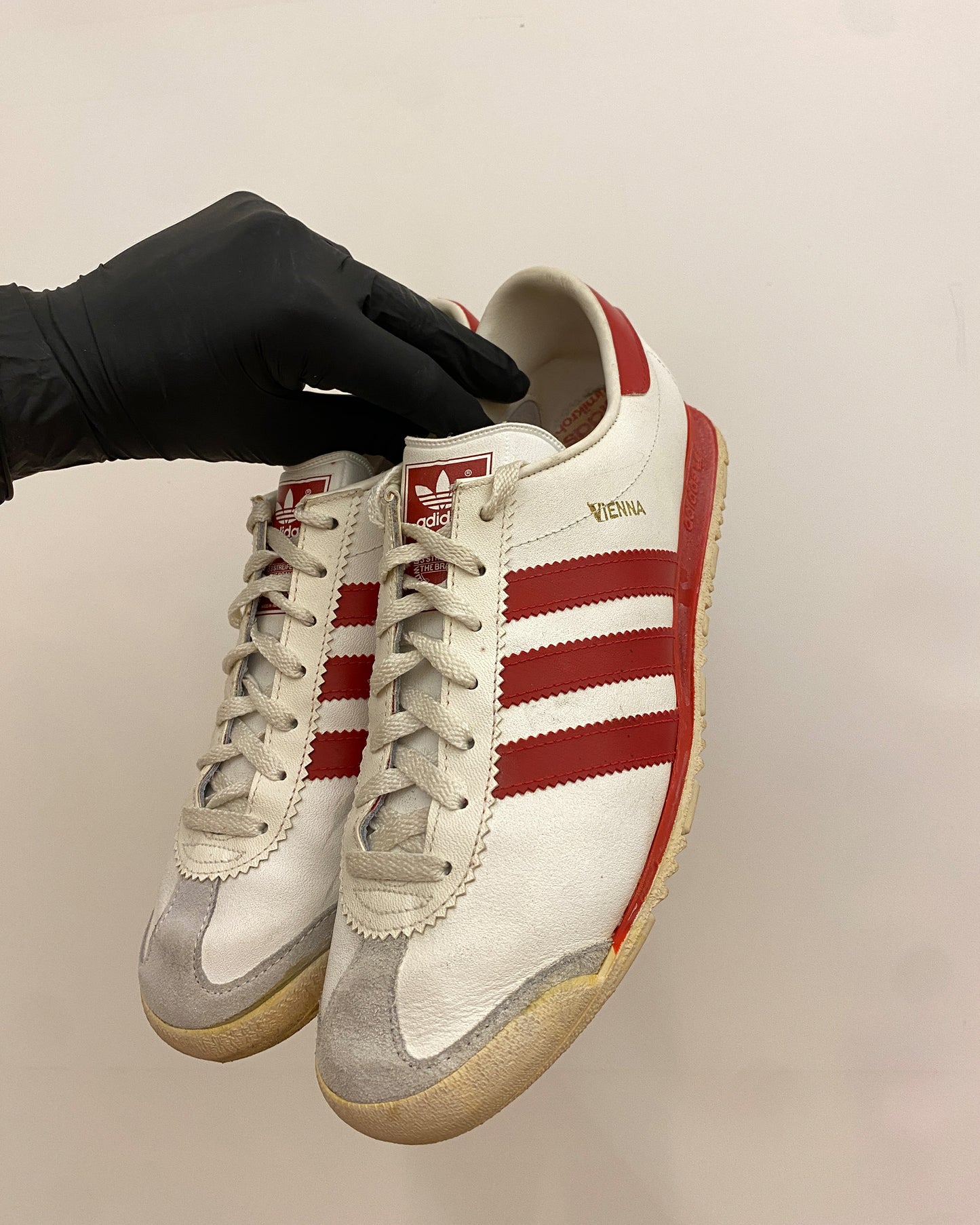 Adidas 1970s Made in West-Germany Vienna Sneaker White Red