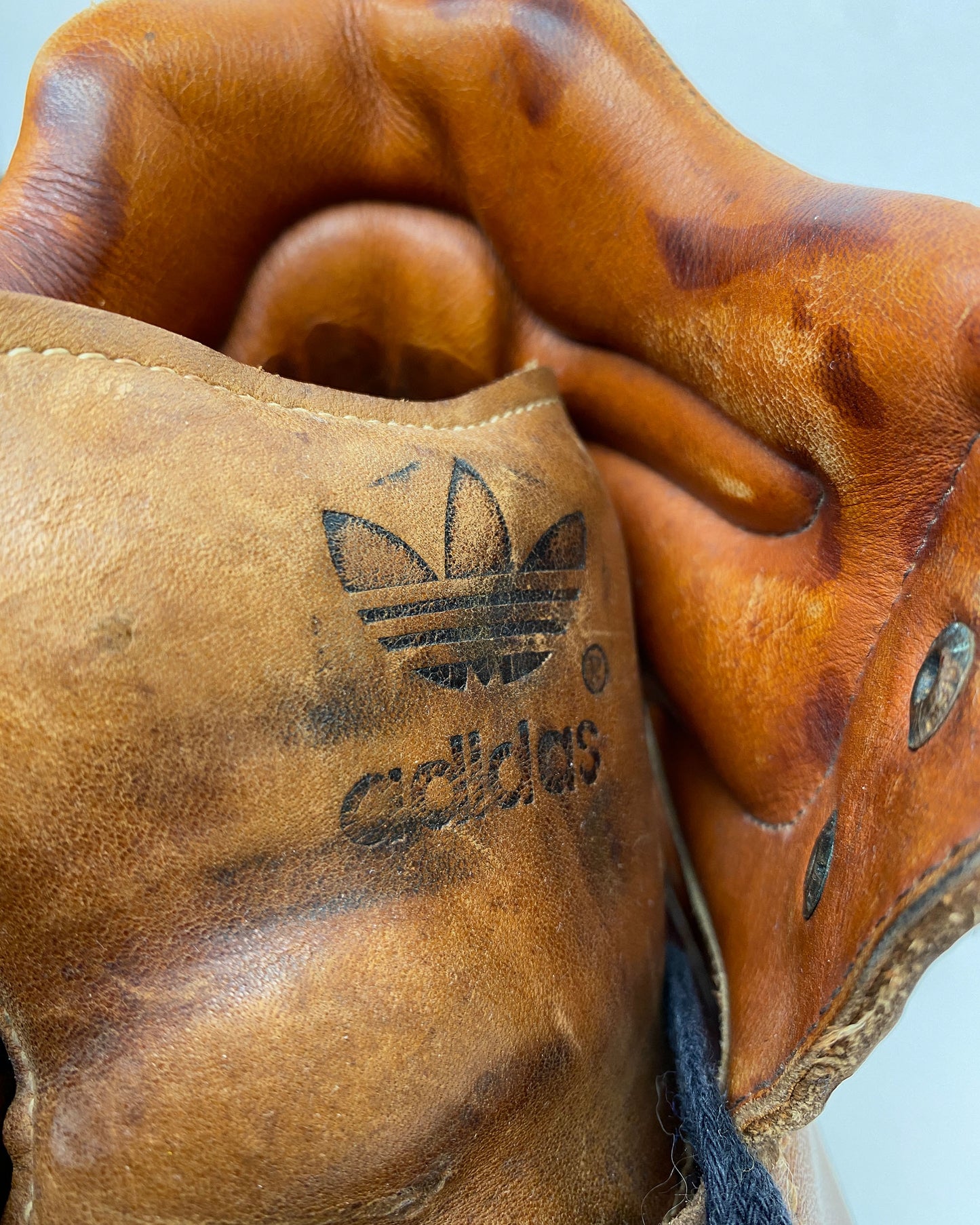 Adidas 1970s Vibram Sole Leather Hiking Boots Brown