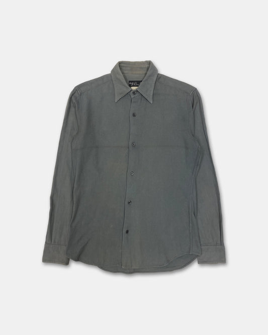 Agnès B. Homme 1990s Thick Shirt Grey
