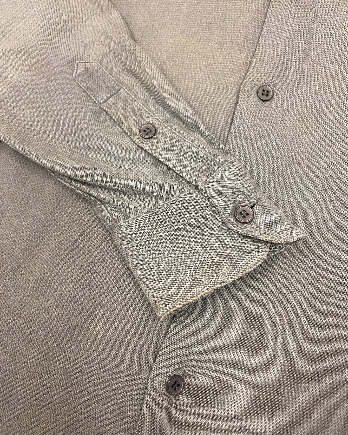 Agnès B. Homme 1990s Thick Shirt Grey