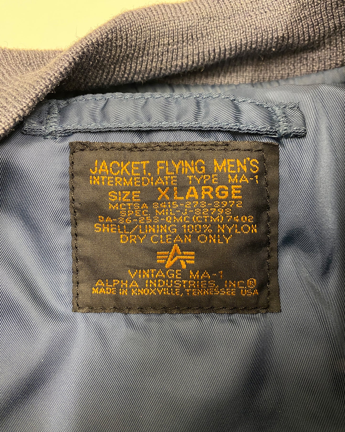 Alpha Industries 1990s Made in USA U.S. Air Force MA-1 Bomber Jacket Petrol