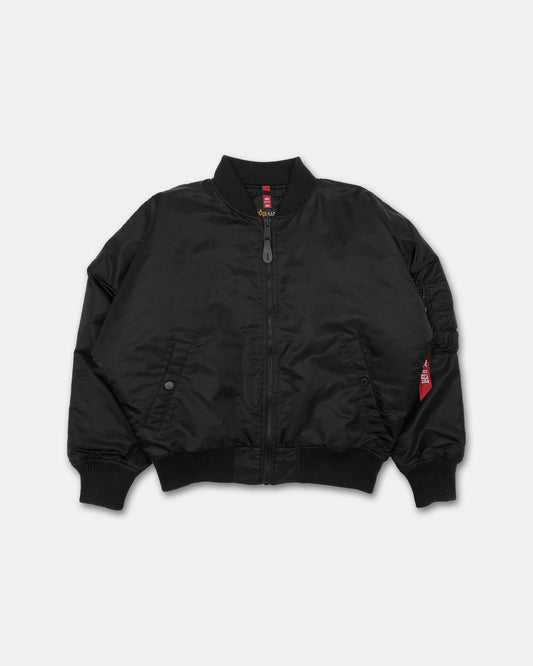 Alpha Industries 2020s Broad-Shouldered MA-1 Bomber Jacket Black
