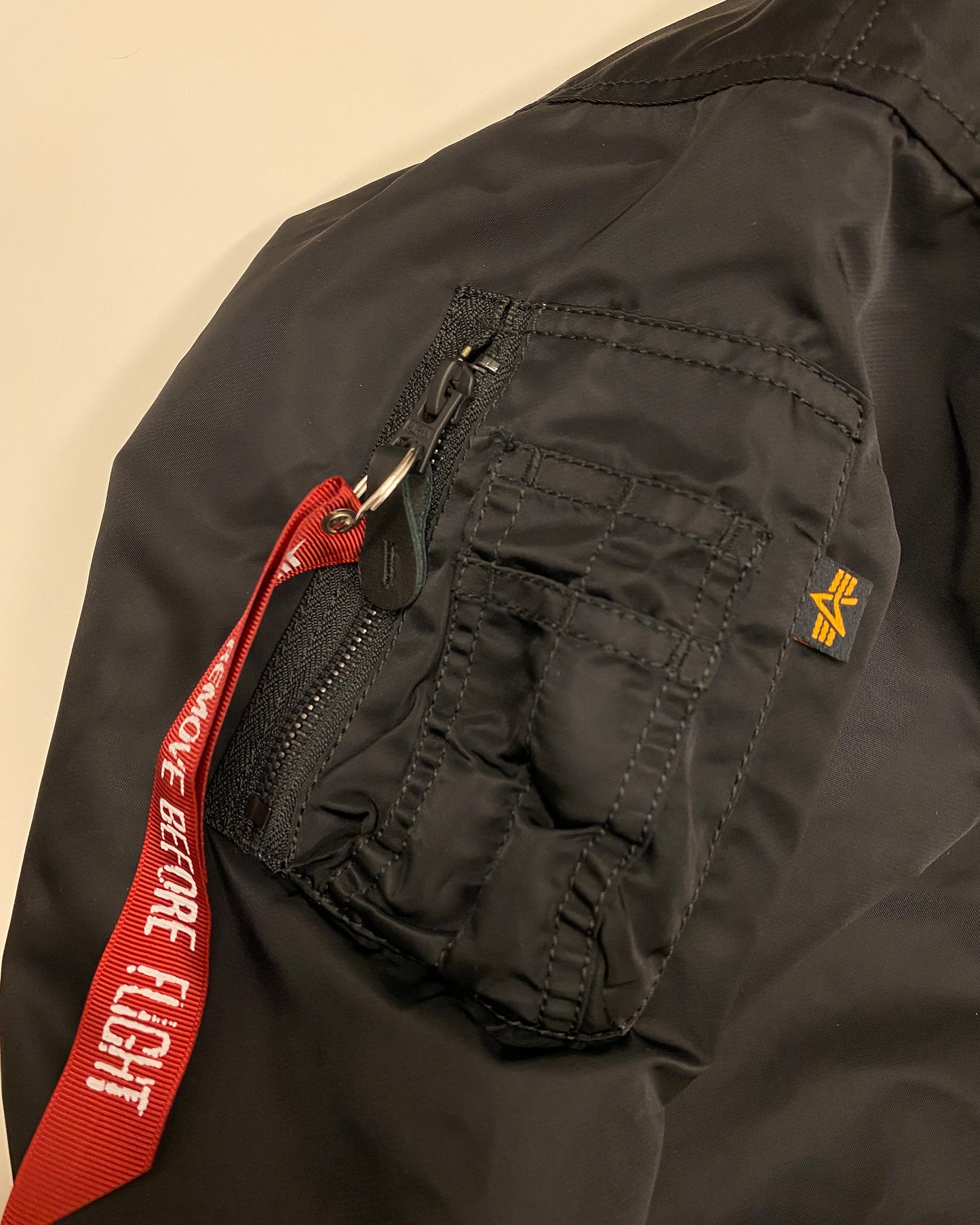 Alpha Industries 2020s Broad-Shouldered MA-1 Bomber Jacket Black