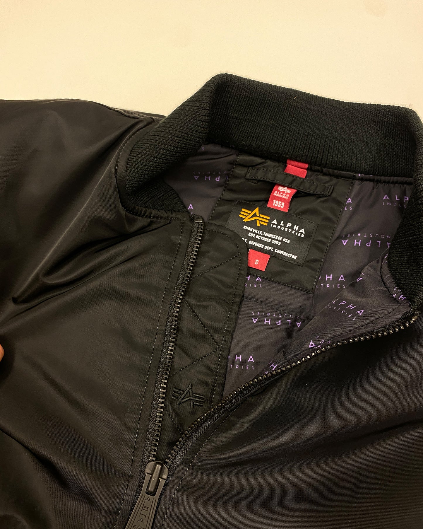 Alpha Industries 2020s Broad-Shouldered MA-1 Bomber Jacket Black