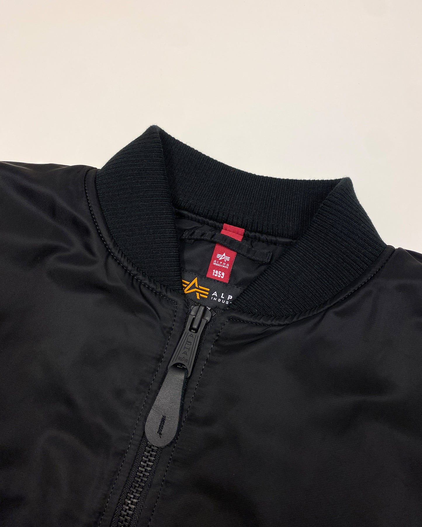 Alpha Industries 2020s Broad-Shouldered MA-1 Bomber Jacket Black