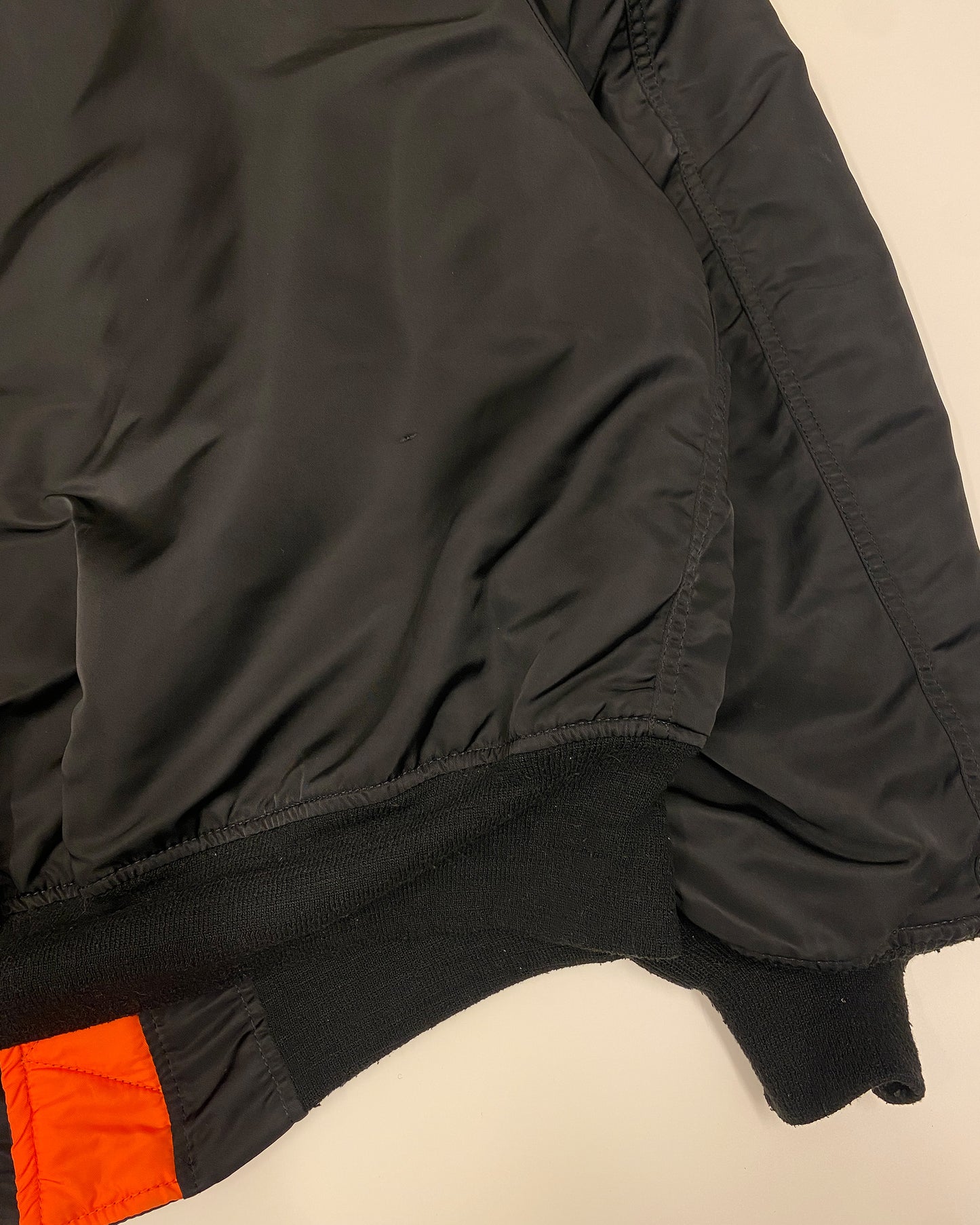 Alpha Industries 1990s Made in USA MA-1 Bomber Jacket Black