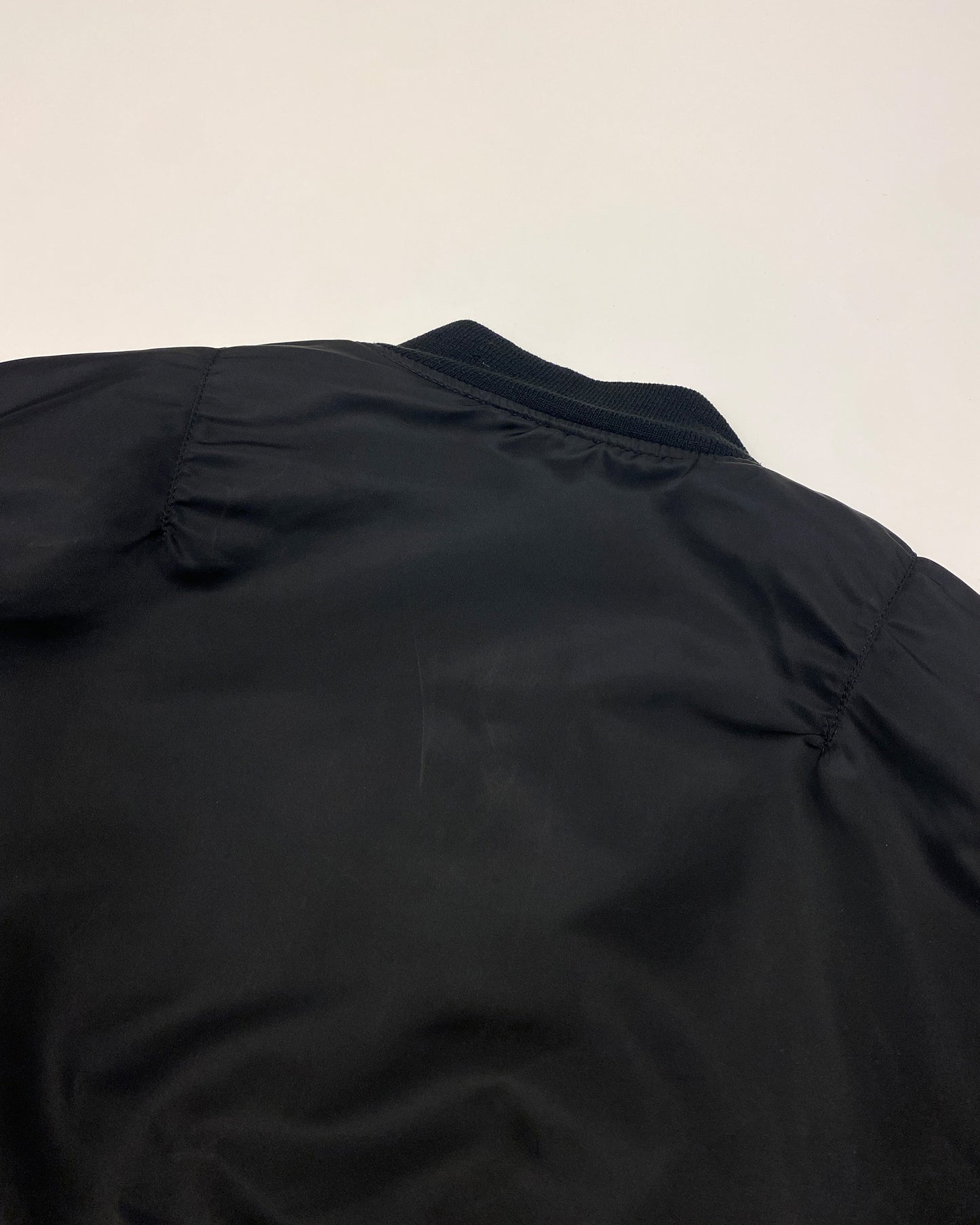 Alpha Industries 1990s Made in USA MA-1 Bomber Jacket Black