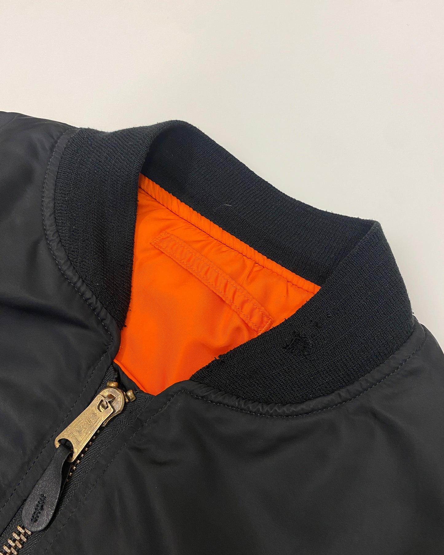 Alpha Industries 1990s Made in USA MA-1 Bomber Jacket Black