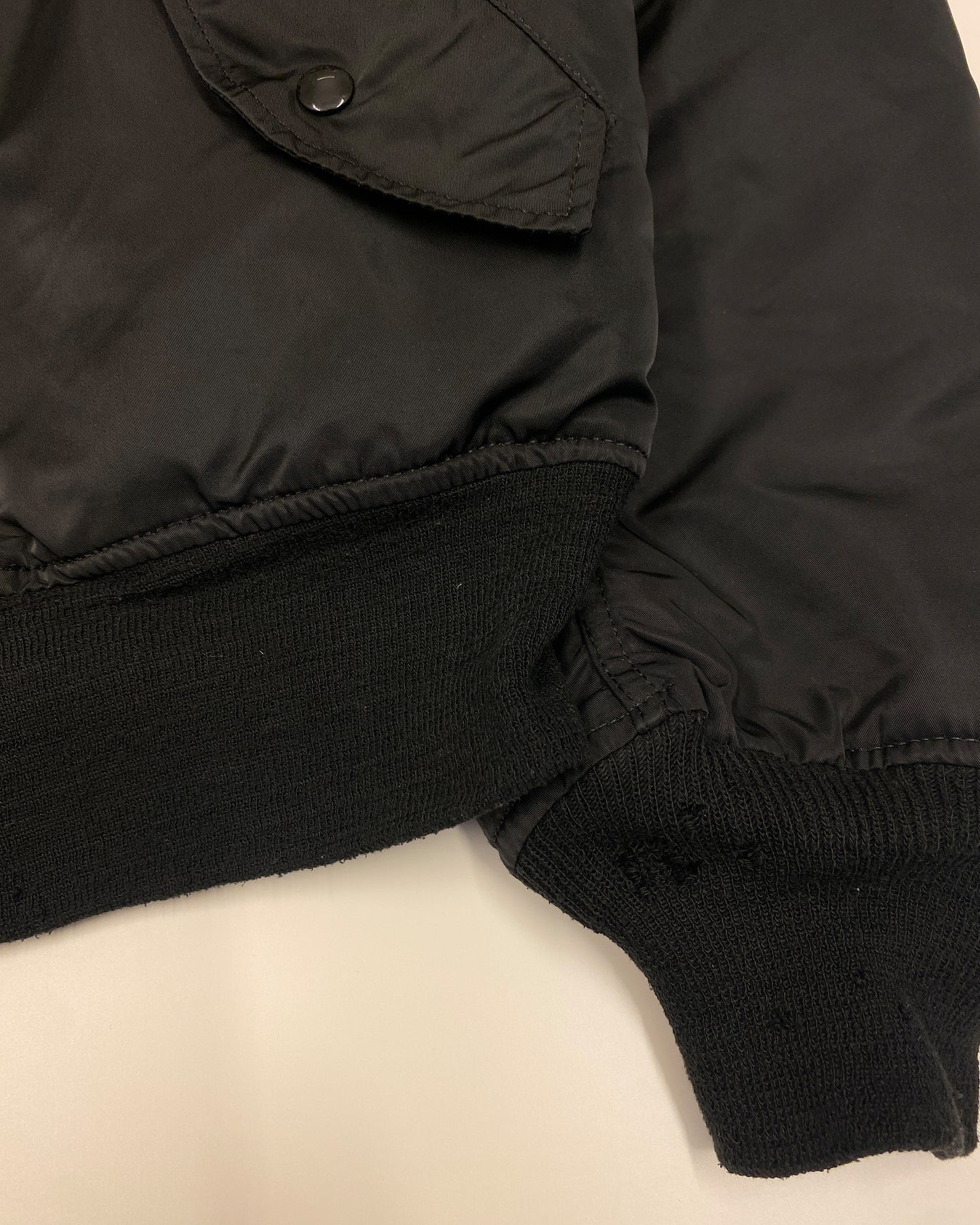 Alpha Industries 1990s Made in USA MA-1 Bomber Jacket Black