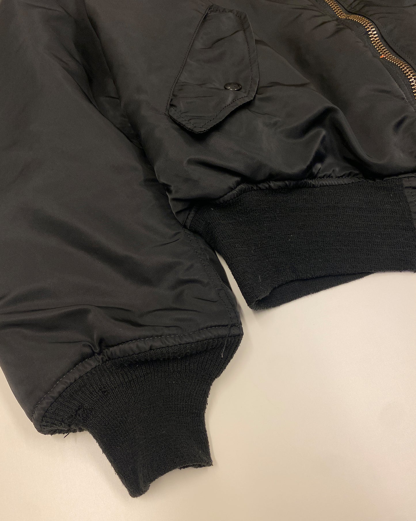 Alpha Industries 1990s Made in USA MA-1 Bomber Jacket Black