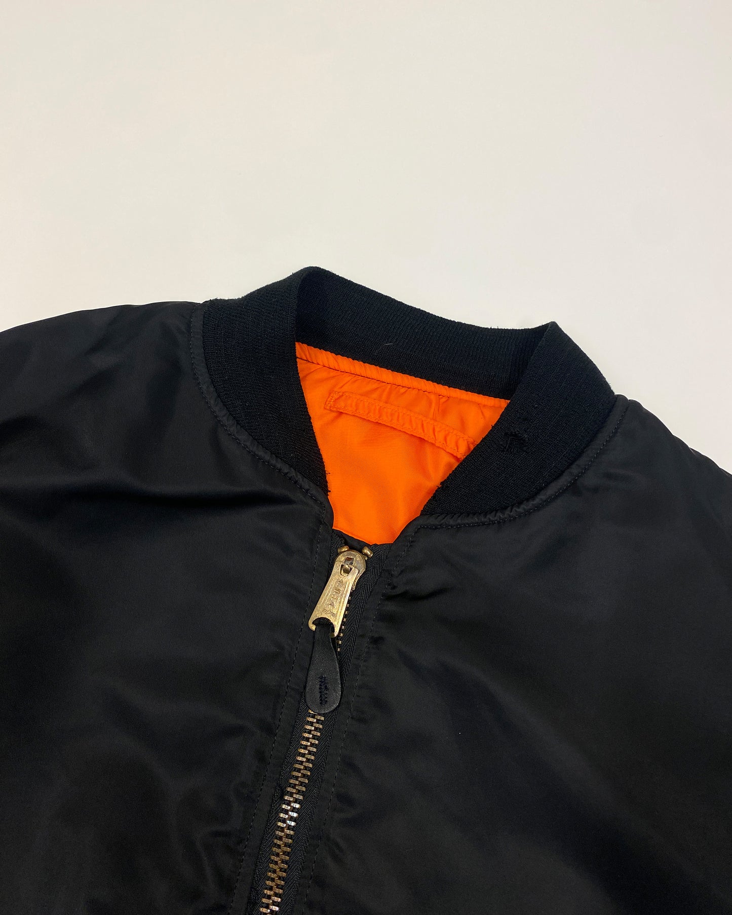 Alpha Industries 1990s Made in USA MA-1 Bomber Jacket Black