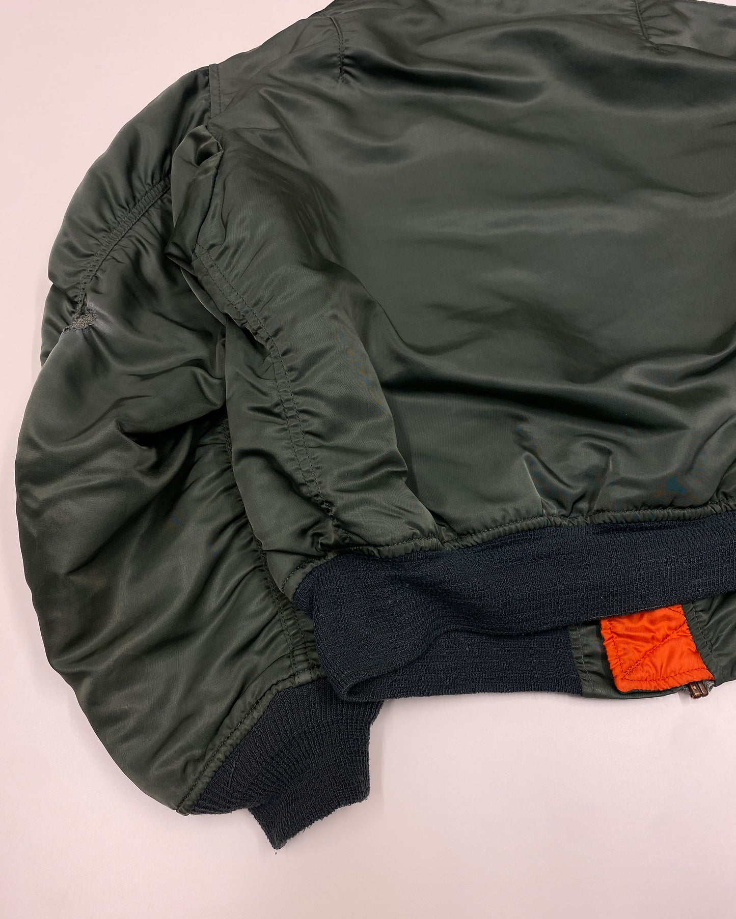 Alpha Industries 1980s Made in USA MA-1 Bomber Jacket Green
