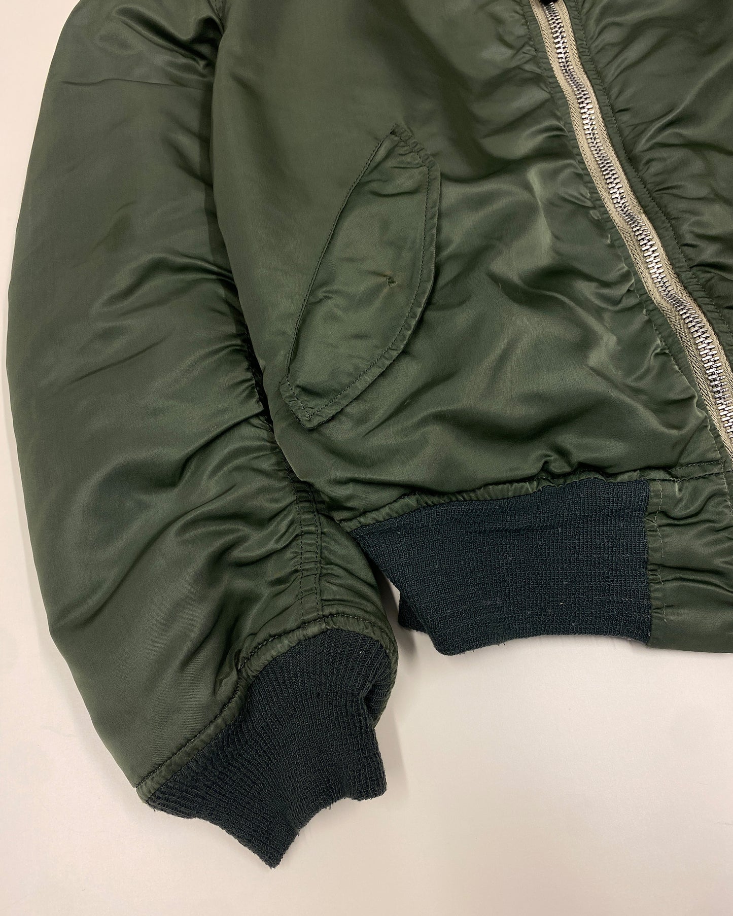 Alpha Industries 1980s Made in USA MA-1 Bomber Jacket Green