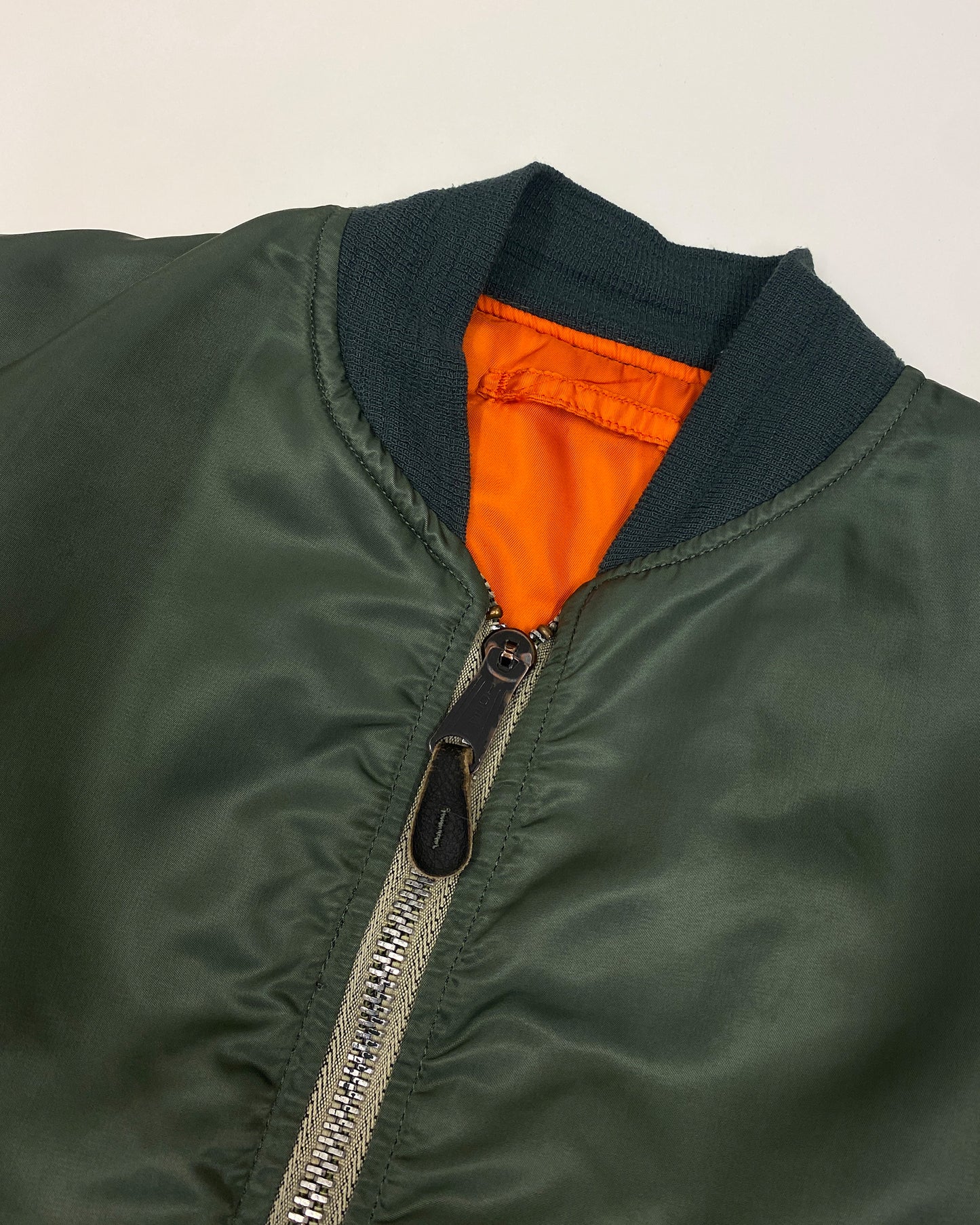 Alpha Industries 1980s Made in USA MA-1 Bomber Jacket Green