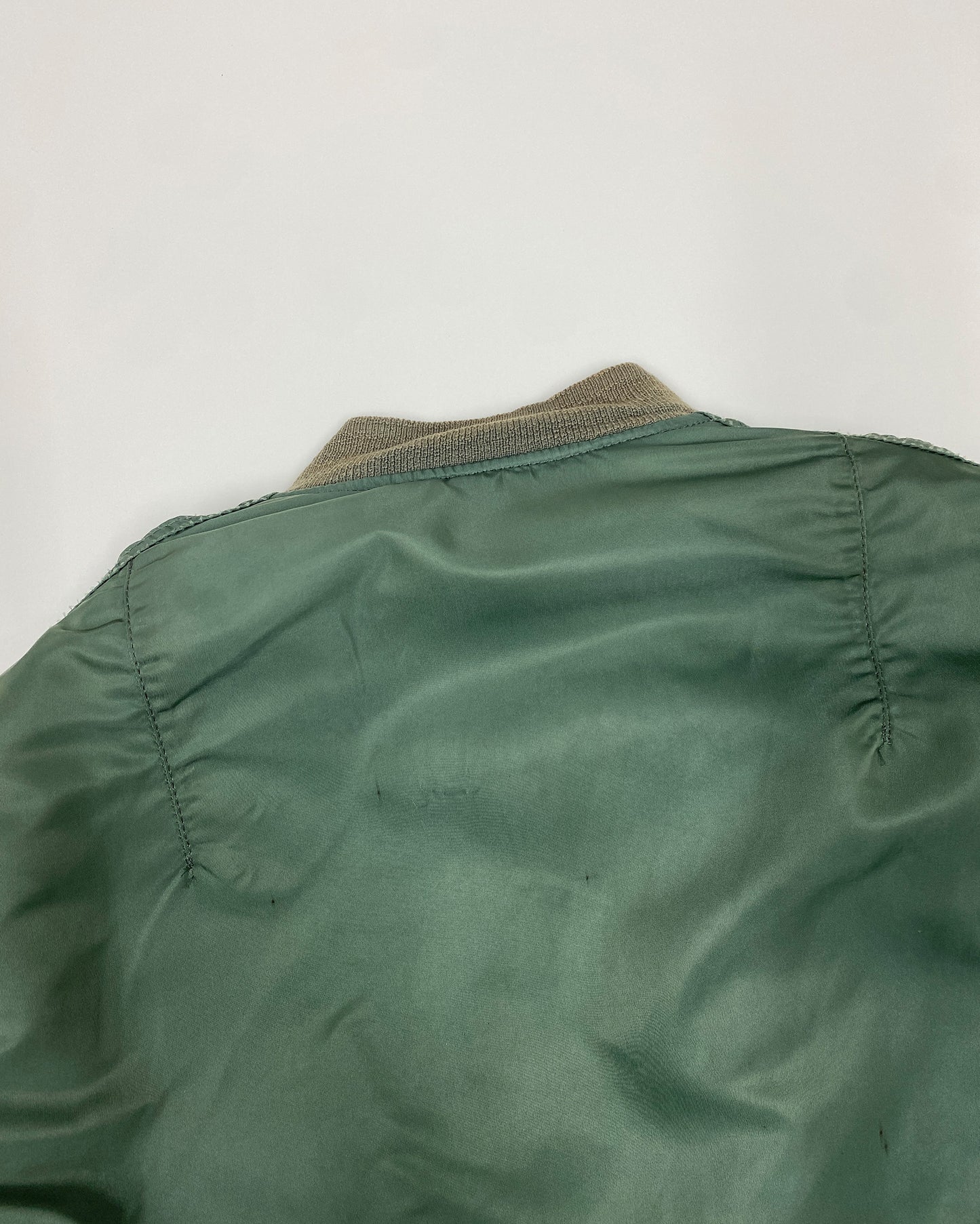 Alpha Industries 1990s Made in USA U.S. Air Force MA-1 Bomber Jacket Green