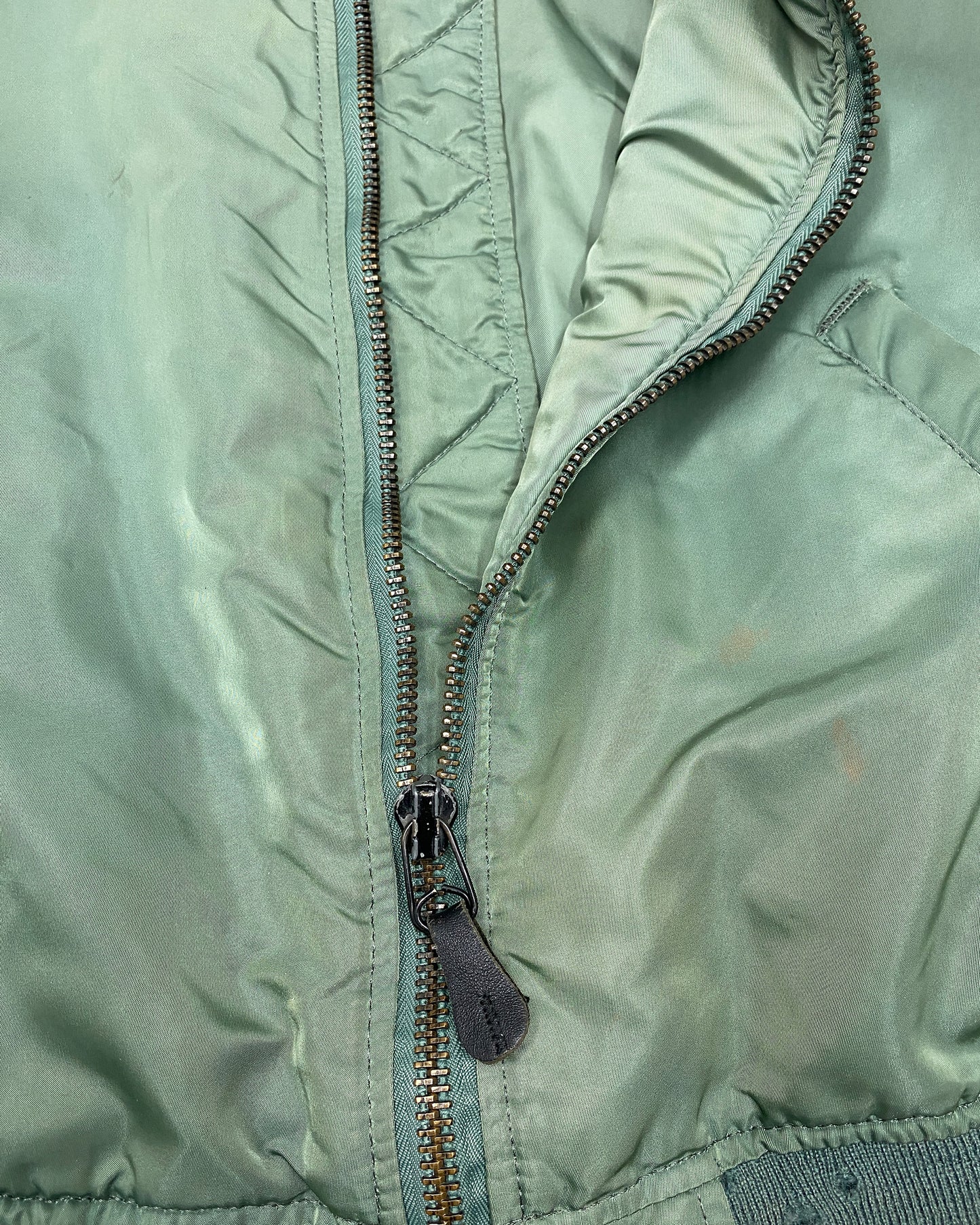 Alpha Industries 1990s Made in USA U.S. Air Force MA-1 Bomber Jacket Green