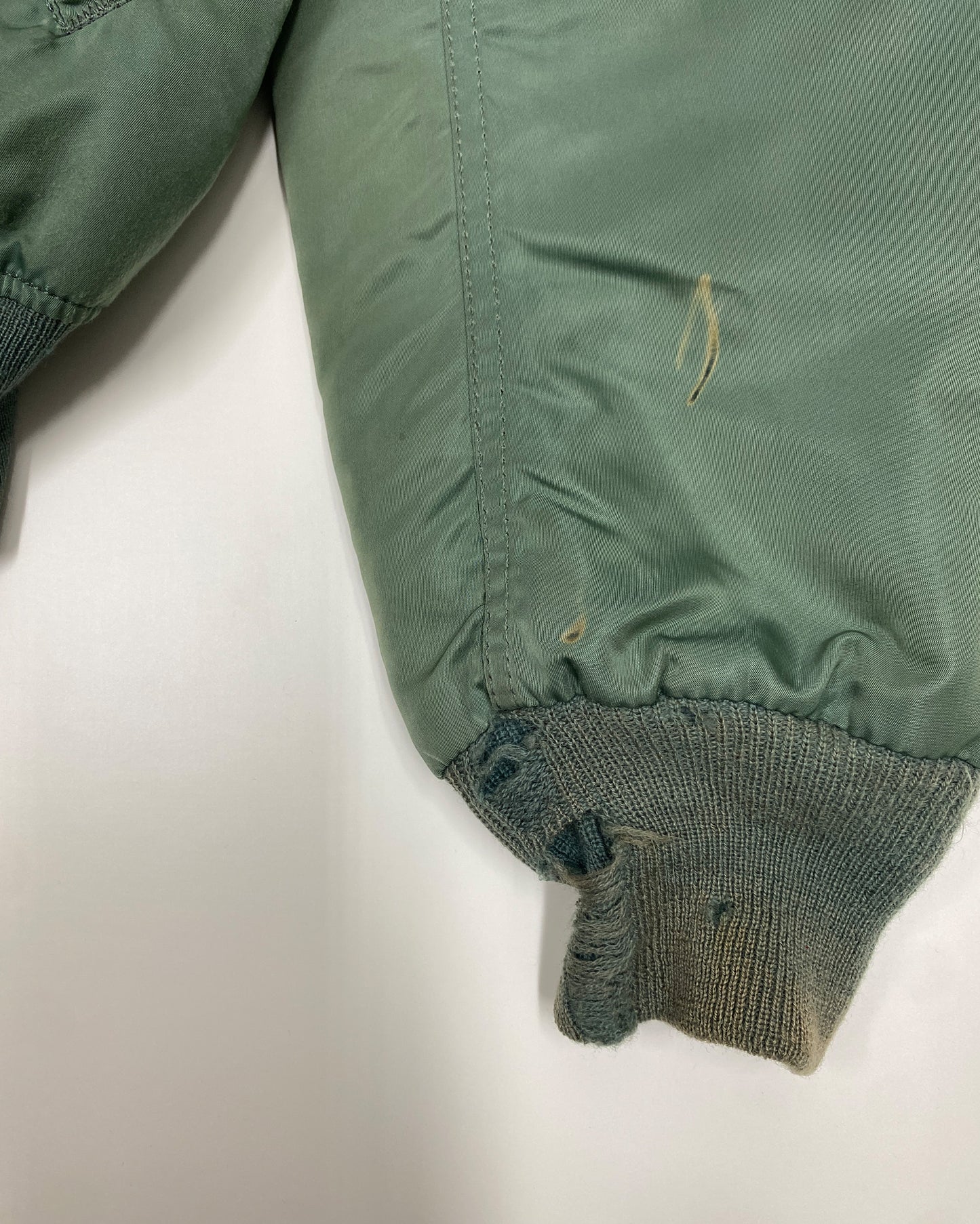 Alpha Industries 1990s Made in USA U.S. Air Force MA-1 Bomber Jacket Green