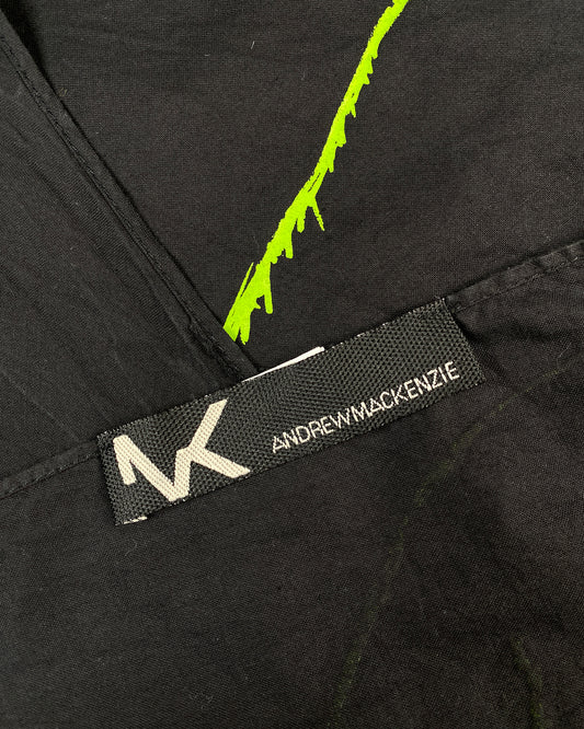 Andrew Mackenzie 2000s Longhorn Beetle Triangle Scarf Black