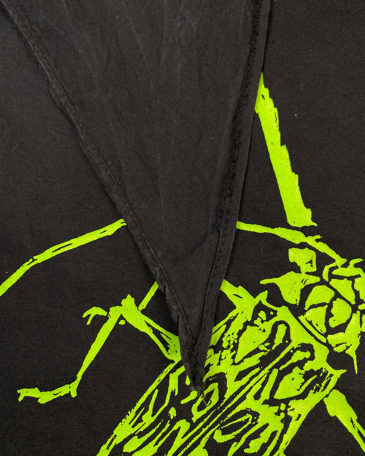 Andrew Mackenzie 2000s Longhorn Beetle Triangle Scarf Black