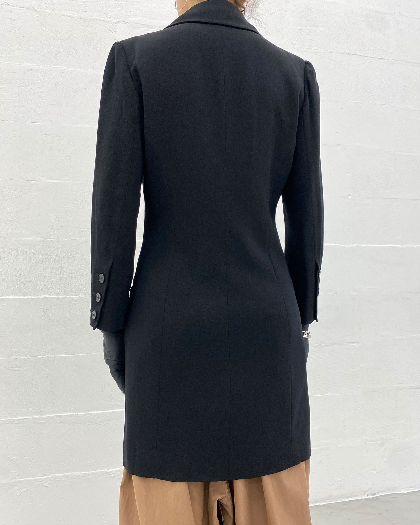 Ann Demeulemeester AW1987 Wool Coat Black