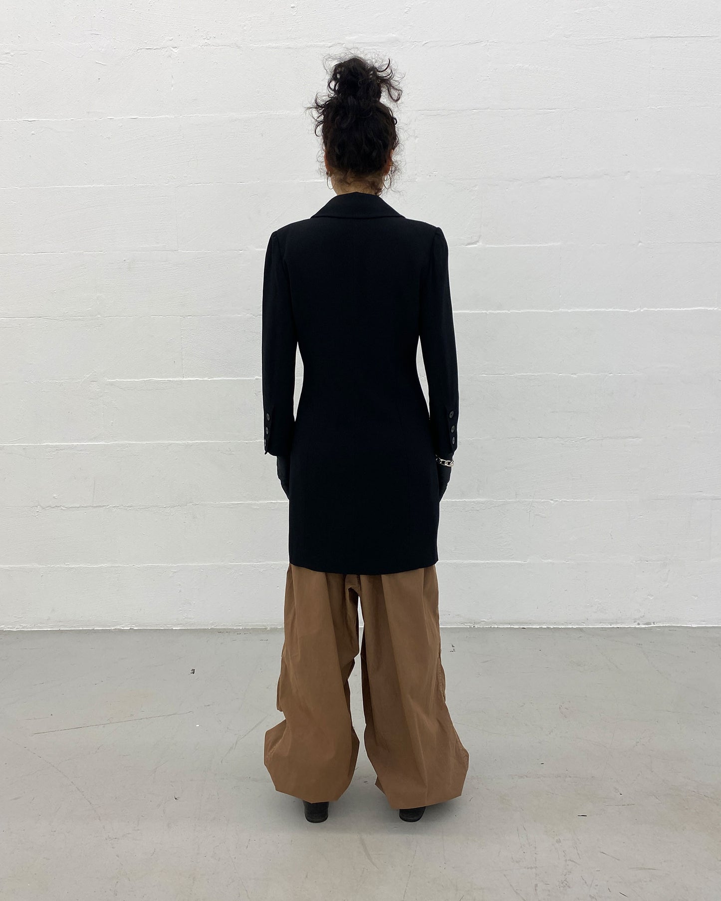 Ann Demeulemeester AW1987 Wool Coat Black