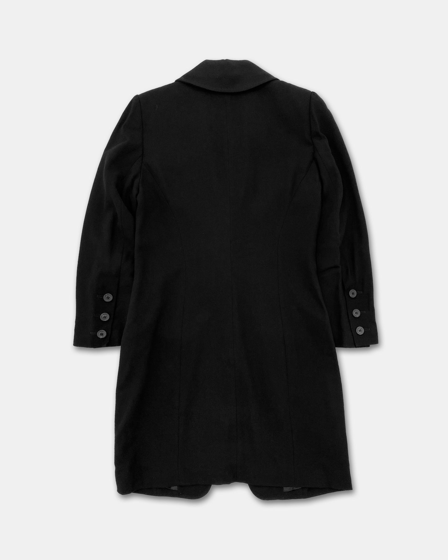 Ann Demeulemeester AW1987 Wool Coat Black