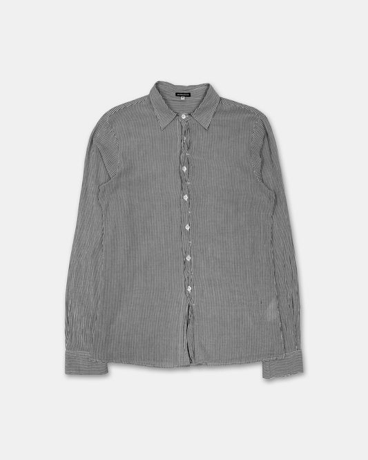 Ann Demeulemeester 2010s Striped Shirt Grey White