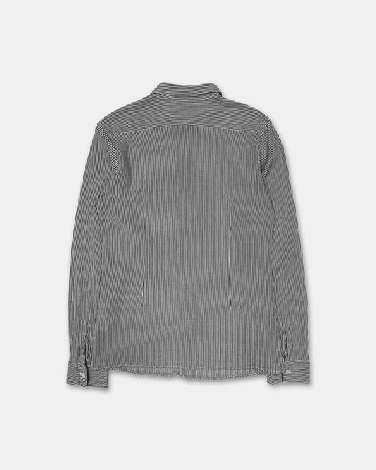 Ann Demeulemeester 2010s Striped Shirt Grey White