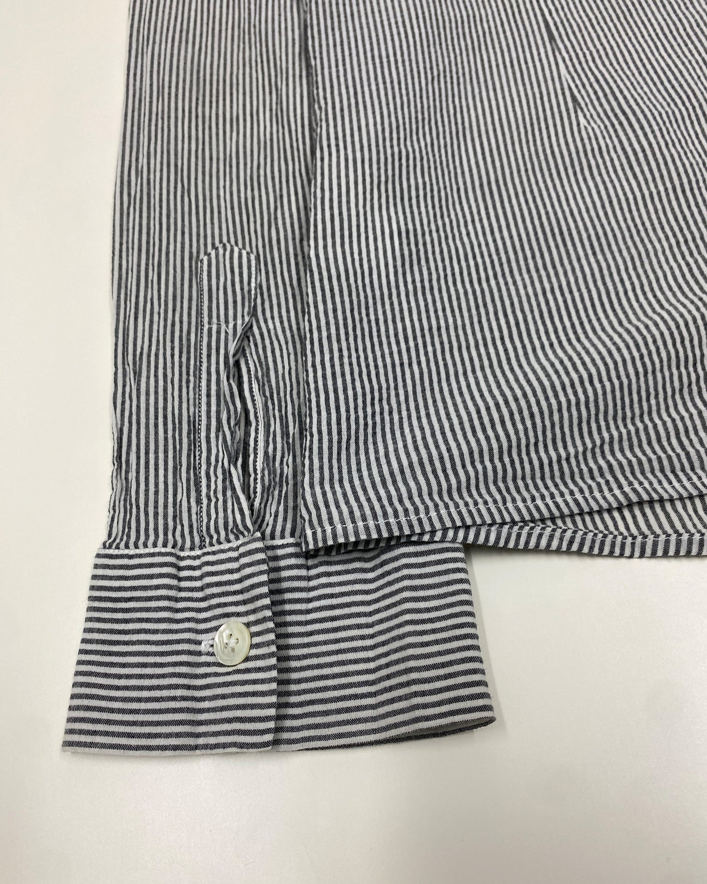 Ann Demeulemeester 2010s Striped Shirt Grey White