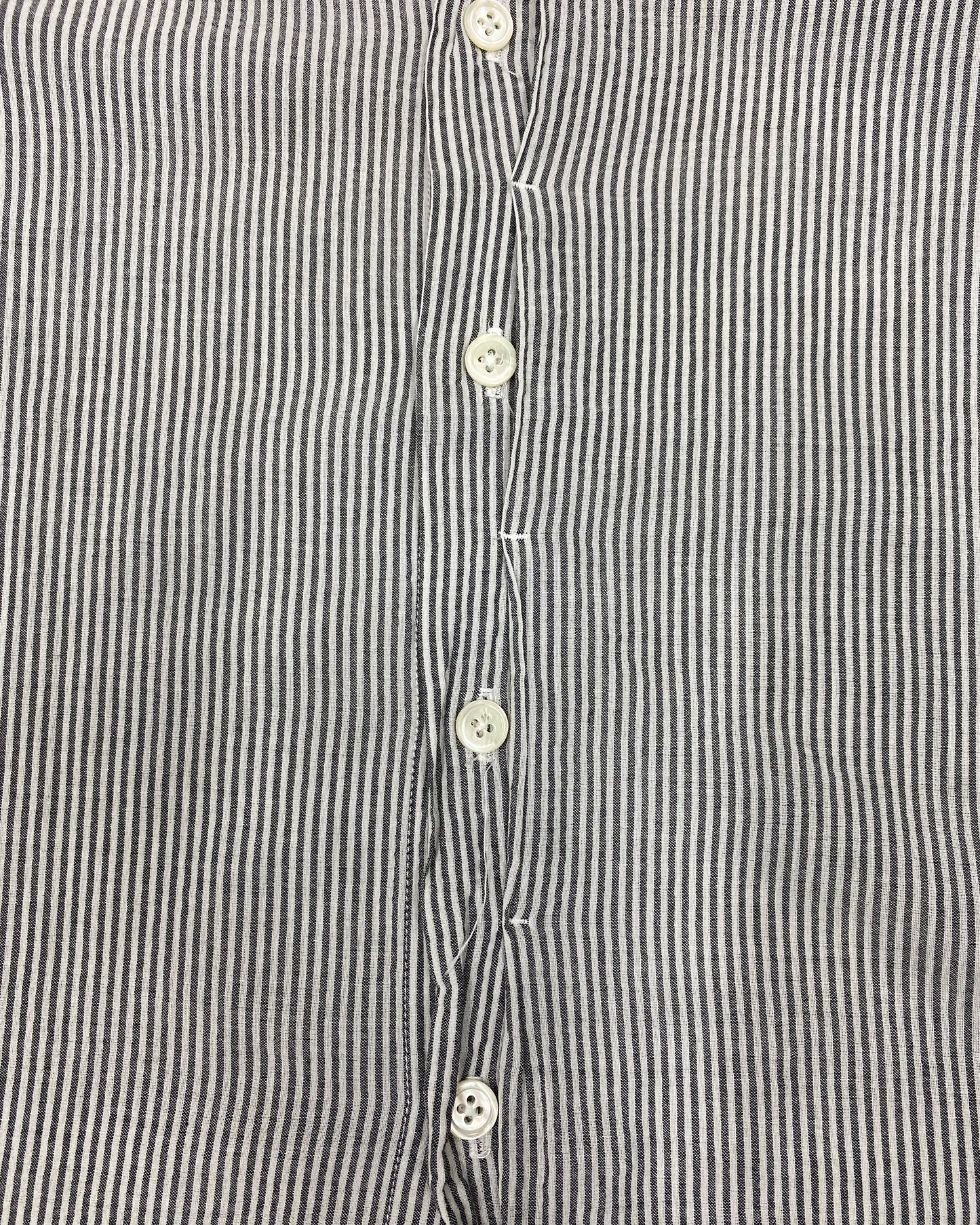 Ann Demeulemeester 2010s Striped Shirt Grey White