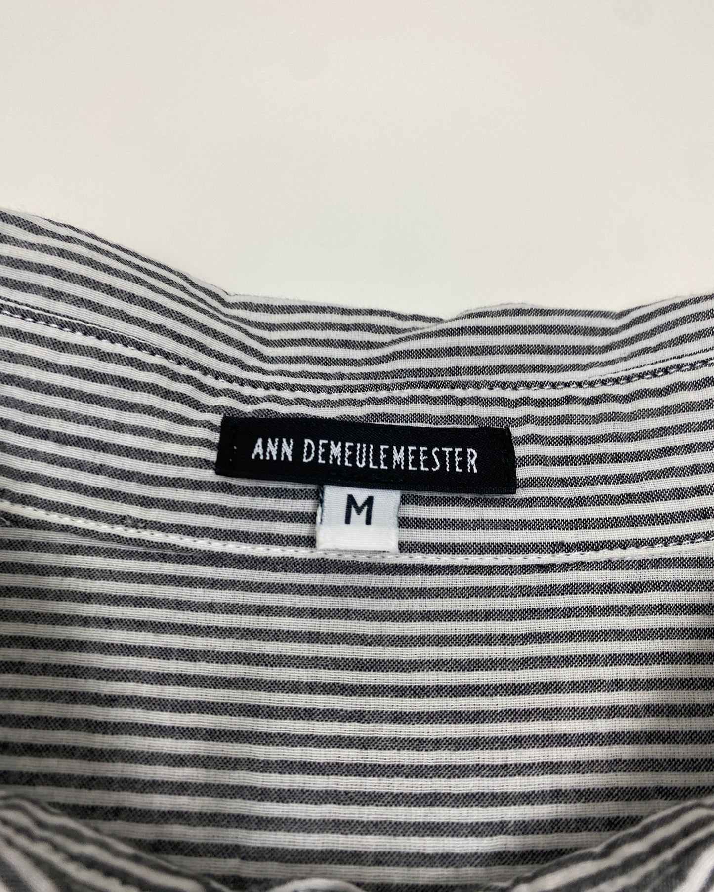 Ann Demeulemeester 2010s Striped Shirt Grey White