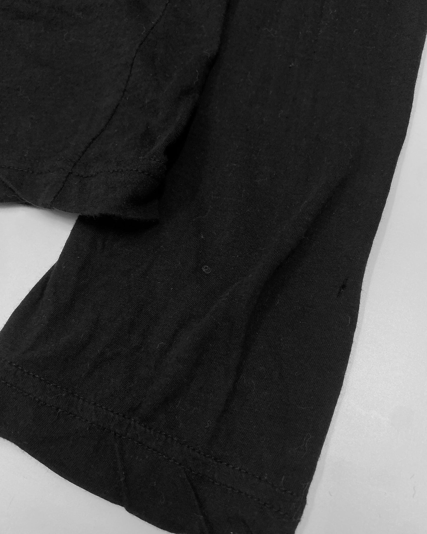 Ann Demeulemeester 1990s Creature Angel Print Longlseeve Top Black